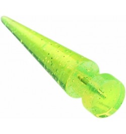 Glitter Shimmer UV Acrylic WildKlass Fake Tapers (Sold as Pair) 18 GA, 6mm, 6mm ball size, Green $8.95 Body Jewelry