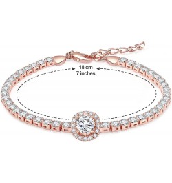 Fasion Jewelry Tennis Bracelets For Women 18K Gold Plated Adjustable Bracelets With Crystal Anniversary Valentine's Day Gift ...