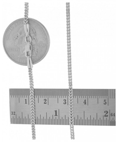 10k White Gold 2mm Franco Chain Box Square Wheat Pendant Necklace, Mens Womens Jewelry 16" 18" 20" 22" 24" 26 20 $99.71 Neckl...