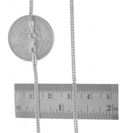 10k White Gold 2mm Franco Chain Box Square Wheat Pendant Necklace, Mens Womens Jewelry 16" 18" 20" 22" 24" 26 20 $99.71 Neckl...