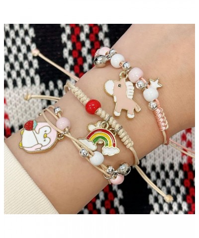 Friendship Beaded Enamel Charm Bracelet Horse $8.47 Bracelets