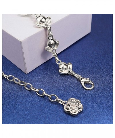 Chain Belts for Women Rhinestone Waist Chain for Dress Silver L: 135CM/53.1IN $10.59 Body Jewelry