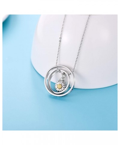 Cremation Jewelry 925 Sterling Silver Sunflower/Rose/Paw Urn Necklace for Ashes Memorial Keepsake Gifts for Women A-Sunflower...