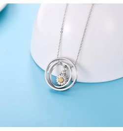 Cremation Jewelry 925 Sterling Silver Sunflower/Rose/Paw Urn Necklace for Ashes Memorial Keepsake Gifts for Women A-Sunflower...