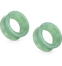 Green Aventurine Stone Double Flared Saddle Tunnels, Sold as a Pair 10mm (00GA) $10.36 Body Jewelry