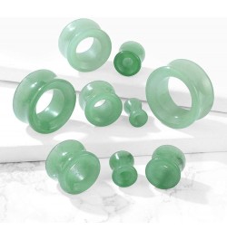 Green Aventurine Stone Double Flared Saddle Tunnels, Sold as a Pair 10mm (00GA) $10.36 Body Jewelry