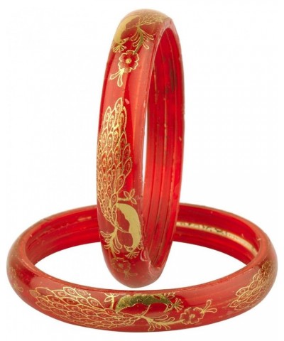 Indian Bangles Jewelry Fashion Bollywood Gold Acrylic Resin Bracelet Bangle Set for Women Style 1 2-6 $12.09 Bracelets