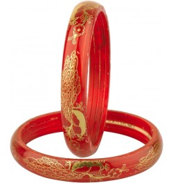 Indian Bangles Jewelry Fashion Bollywood Gold Acrylic Resin Bracelet Bangle Set for Women Style 1 2-6 $12.09 Bracelets