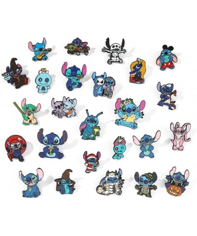 5 PCS Stitch Cosplay Pins - Cartoon Metal Brooch Ohana Means Family Jewelry Gift For Women Girls set $14.74 Brooches & Pins