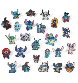 5 PCS Stitch Cosplay Pins - Cartoon Metal Brooch Ohana Means Family Jewelry Gift For Women Girls set $14.74 Brooches & Pins