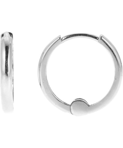 14k Real Yellow, White, or Rose Pink Gold Huggie Hoops Earrings (Mini or Small) 9 Millimeters White Gold $27.84 Earrings