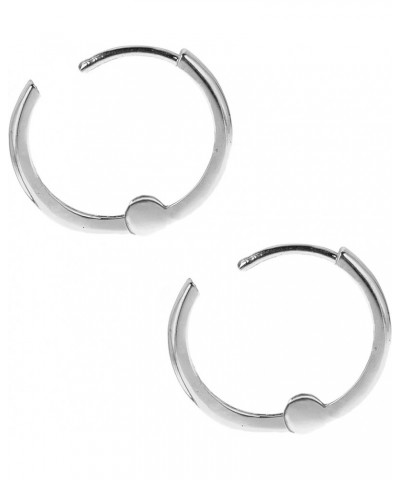 14k Real Yellow, White, or Rose Pink Gold Huggie Hoops Earrings (Mini or Small) 9 Millimeters White Gold $27.84 Earrings