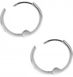 14k Real Yellow, White, or Rose Pink Gold Huggie Hoops Earrings (Mini or Small) 9 Millimeters White Gold $27.84 Earrings