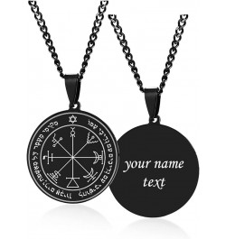 Seals of Solomon Necklace : Uniex Stainless Steel Pentacle Pentagram of Solomon Pendant Necklace with Chain, Amulet Protectio...