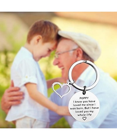 Poppy Keychain Grandpa Gift Father's Day Gift Birthday Gift for Poppy Grandpa Love Since Poppy $9.30 Pendants