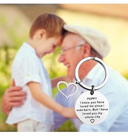 Poppy Keychain Grandpa Gift Father's Day Gift Birthday Gift for Poppy Grandpa Love Since Poppy $9.30 Pendants