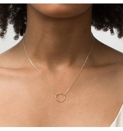 Moon Pendant Necklace 14K Gold Fill Dainty Hammered Moon Phase Gold Choker Simple Crescent Moon Full Moon Karma Circle Choker...