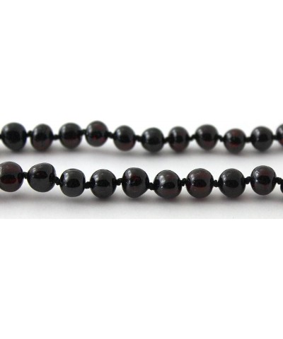 Baltic Amber Necklace for Adults (Women and Men) - 17.5 Inches Long - Polished Beads Black / Cherry 25.5 Inches $14.74 Necklaces