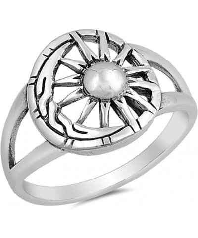 Sun Moon Universe Amazing Detail Ring New .925 Sterling Silver Band Sizes 5-10 $14.09 Rings