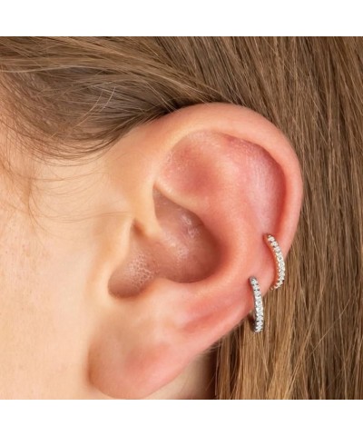 18K Gold Plated Cubic Zirconia Ear Cuff Gold Earrings for Women -| Clip On Cartilage Ear Cuff CZ - Gold $9.35 Earrings