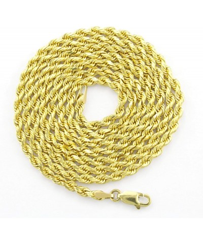 14k Yellow Gold 3mm Solid Rope Chain Diamond Cut Link Bracelet, Mens Womens Jewelry 7" 7.5" 8" 8.5" 9 Yellow 8 $172.61 Bracelets