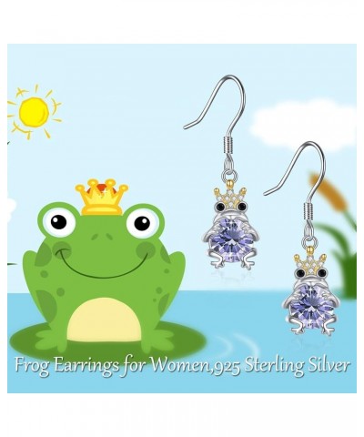 Frogs Gifts Frog Earring S925 Sterling Silver Frog Earrings Frog Jewelry Birthday Gifts for Teen Girls Daughter Granddaughter...