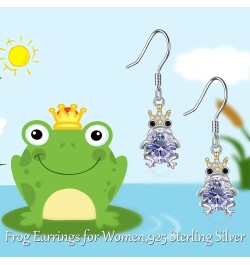 Frogs Gifts Frog Earring S925 Sterling Silver Frog Earrings Frog Jewelry Birthday Gifts for Teen Girls Daughter Granddaughter...