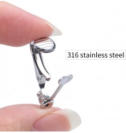 20 Pieces (10 Pairs) Stainless Steel Clip-on Earrings Converter Components with Post for Non-Pierced Ears DIY Earring - Turn ...