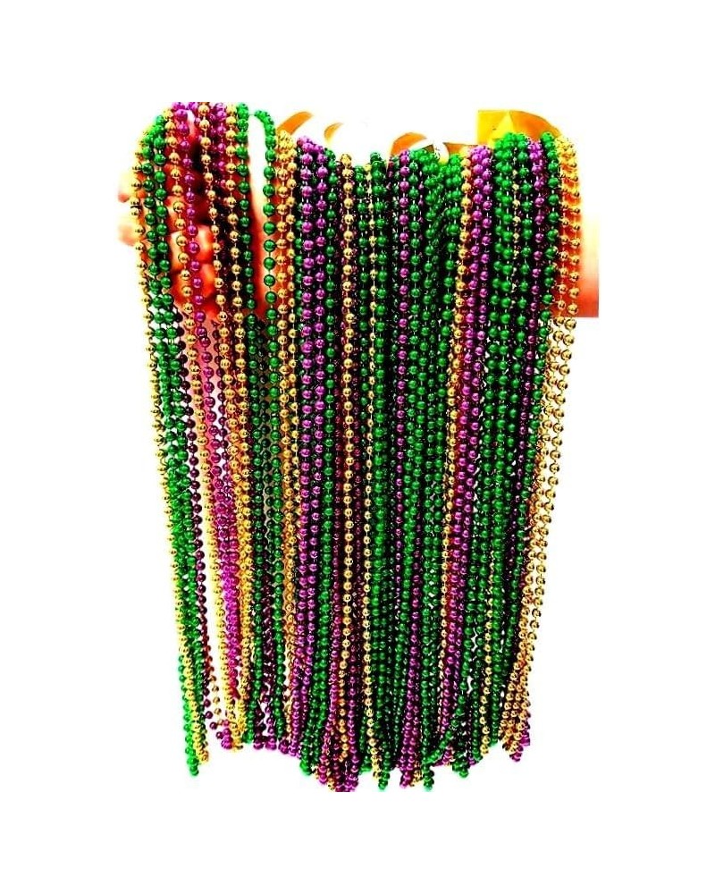 Festive Metallic Beaded Necklaces 144 Pack GREEN, GOLD, PURPLE $13.62 Necklaces