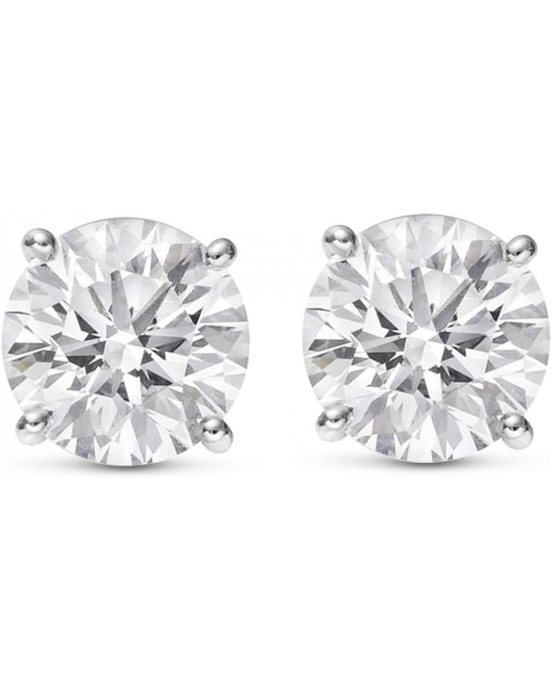 3/4-8 IGI Certified LAB-GROWN Round Cut Diamond Earrings 4 Prong Push Back Value Collection (H-I Color, SI1-SI2 Clarity) 1.2 ...