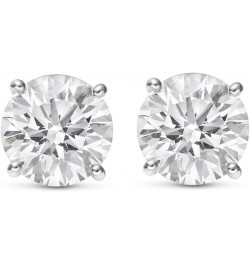 3/4-8 IGI Certified LAB-GROWN Round Cut Diamond Earrings 4 Prong Push Back Value Collection (H-I Color, SI1-SI2 Clarity) 1.2 ...