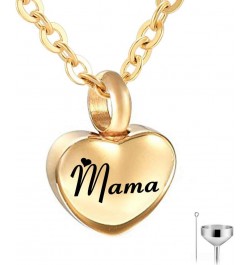 Personalized Custom gold Heart Urn Necklaces for Ashes Memorial Pendant Keepsake Cremation Jewelry mama $8.94 Necklaces