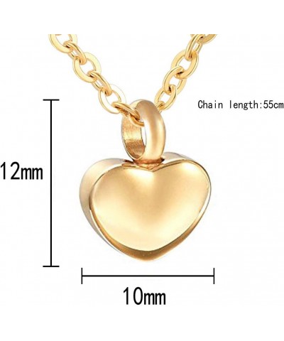 Personalized Custom gold Heart Urn Necklaces for Ashes Memorial Pendant Keepsake Cremation Jewelry mama $8.94 Necklaces