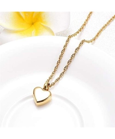 Personalized Custom gold Heart Urn Necklaces for Ashes Memorial Pendant Keepsake Cremation Jewelry mama $8.94 Necklaces