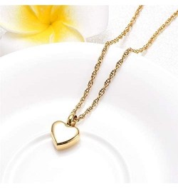 Personalized Custom gold Heart Urn Necklaces for Ashes Memorial Pendant Keepsake Cremation Jewelry mama $8.94 Necklaces