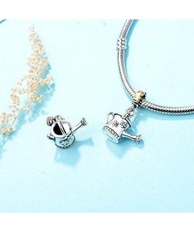 Garden Watering Can Love Mom Mothers Day 925 Sterling Silver Charm Bead Pendant for Pandora & Similar Charm Bracelets or Neck...