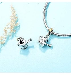 Garden Watering Can Love Mom Mothers Day 925 Sterling Silver Charm Bead Pendant for Pandora & Similar Charm Bracelets or Neck...