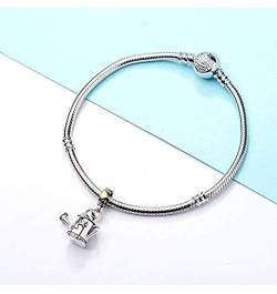 Garden Watering Can Love Mom Mothers Day 925 Sterling Silver Charm Bead Pendant for Pandora & Similar Charm Bracelets or Neck...