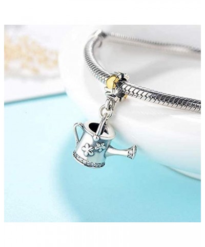 Garden Watering Can Love Mom Mothers Day 925 Sterling Silver Charm Bead Pendant for Pandora & Similar Charm Bracelets or Neck...