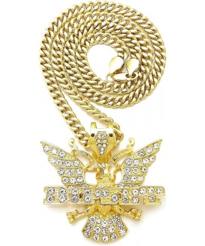 GWOOD Dipset Pendant with Necklace GOLD COLOR WITH 30 INCH CUBAN CHAIN $18.33 Necklaces