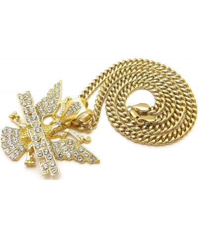 GWOOD Dipset Pendant with Necklace GOLD COLOR WITH 30 INCH CUBAN CHAIN $18.33 Necklaces