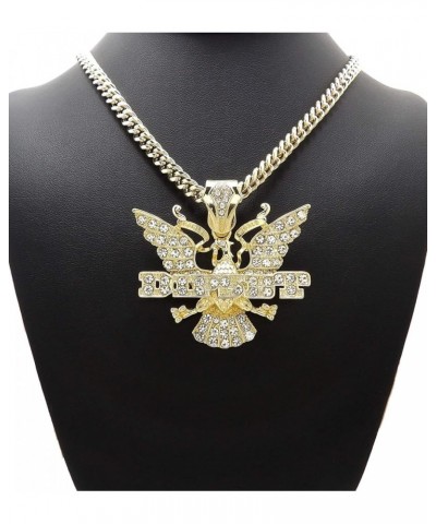 GWOOD Dipset Pendant with Necklace GOLD COLOR WITH 30 INCH CUBAN CHAIN $18.33 Necklaces