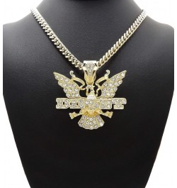 GWOOD Dipset Pendant with Necklace GOLD COLOR WITH 30 INCH CUBAN CHAIN $18.33 Necklaces