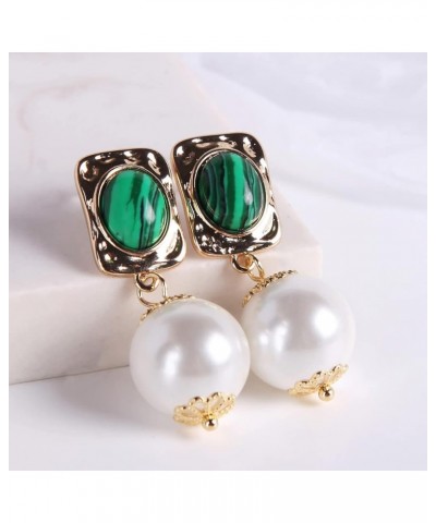 big shell pearl drop earrings for women girls S925 Silver needles 14K Gold Plated large size dargle earrings Baroque pearl Wh...