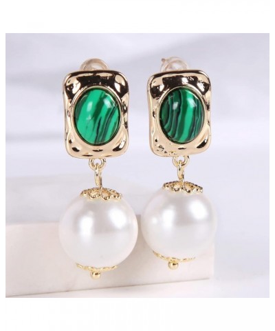 big shell pearl drop earrings for women girls S925 Silver needles 14K Gold Plated large size dargle earrings Baroque pearl Wh...