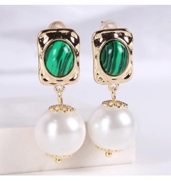 big shell pearl drop earrings for women girls S925 Silver needles 14K Gold Plated large size dargle earrings Baroque pearl Wh...