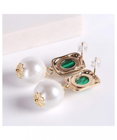 big shell pearl drop earrings for women girls S925 Silver needles 14K Gold Plated large size dargle earrings Baroque pearl Wh...