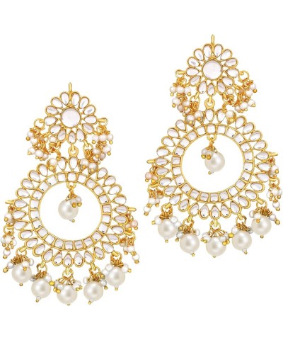 Jhumki Jhumka Earrings Indian Wedding Traditional Party Fusion Fashion Jewelry For Women White $16.17 Earrings