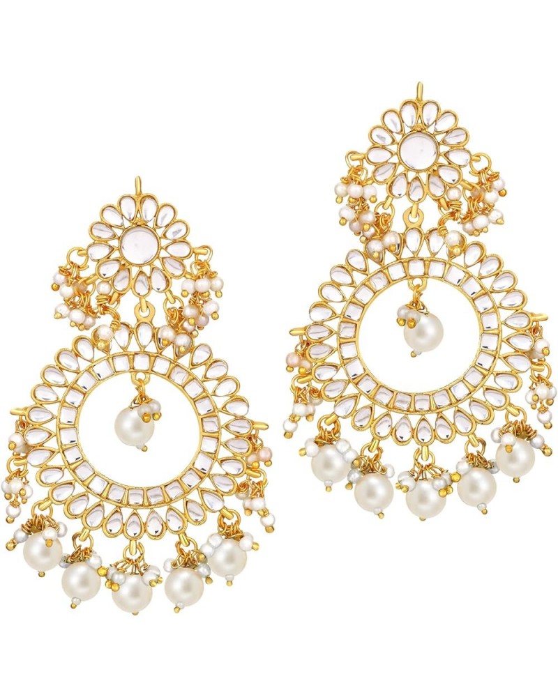 Jhumki Jhumka Earrings Indian Wedding Traditional Party Fusion Fashion Jewelry For Women White $16.17 Earrings