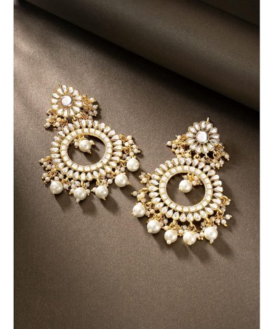 Jhumki Jhumka Earrings Indian Wedding Traditional Party Fusion Fashion Jewelry For Women White $16.17 Earrings